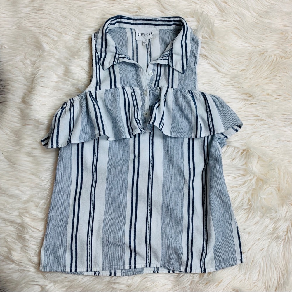 Striped Olive + Oak shirt